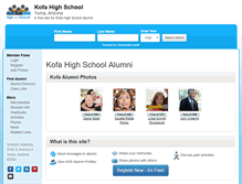 Tablet Screenshot of kofahighschool.net